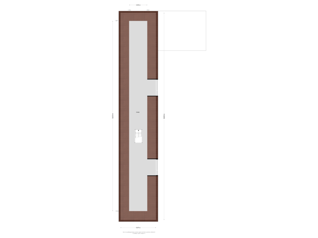 Bekijk plattegrond van Bijgebouw van Kromstraat 111