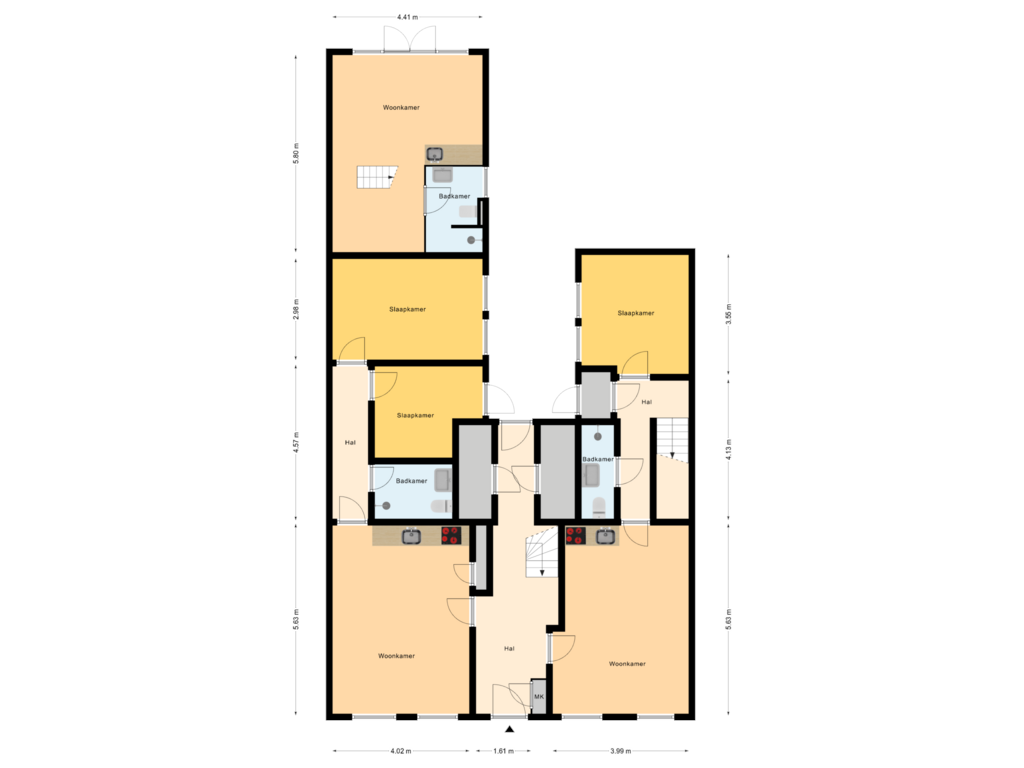 Bekijk plattegrond van Begane Grond van Dorpsstraat 28