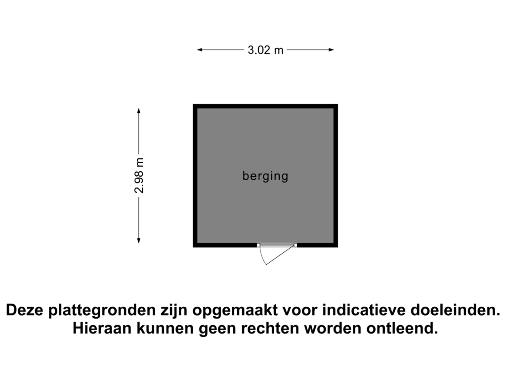 Bekijk plattegrond van Berging van Duinenburg 8