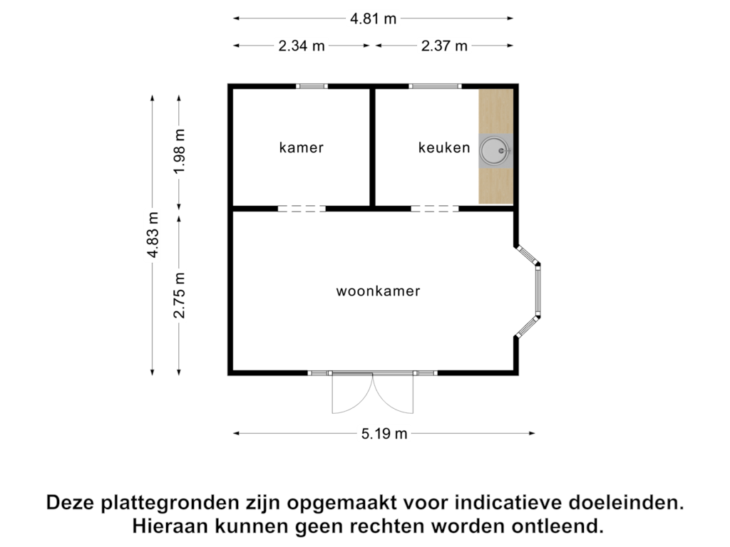 Bekijk plattegrond van Bijgebouw van Berkenlaan 3