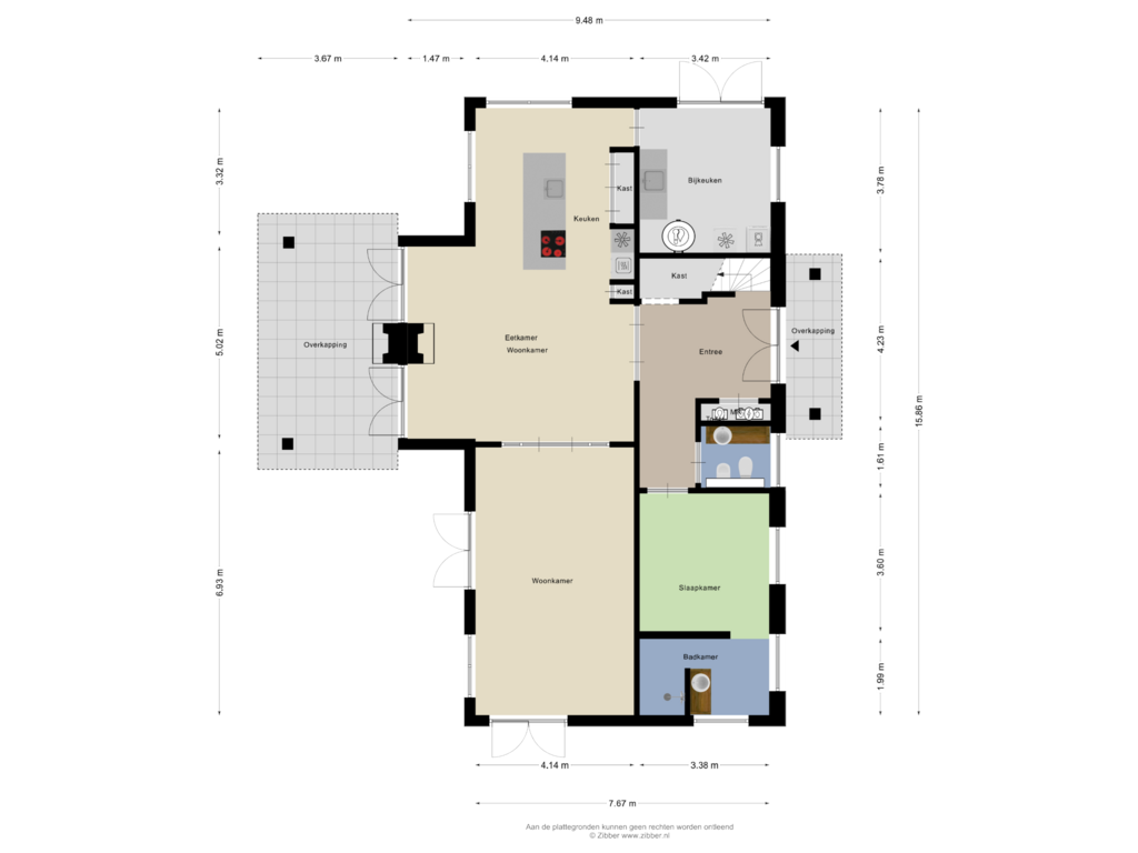 View floorplan of Begane grond of Anholt 40