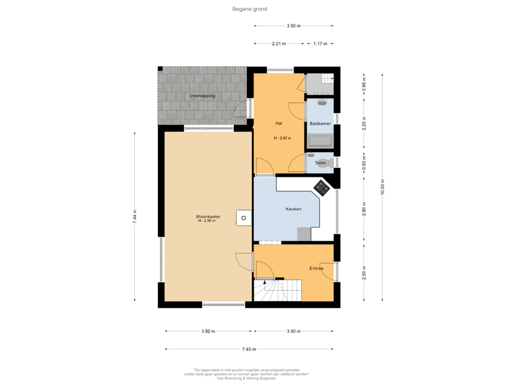 View floorplan of Begane grond of Buntwal 9-B