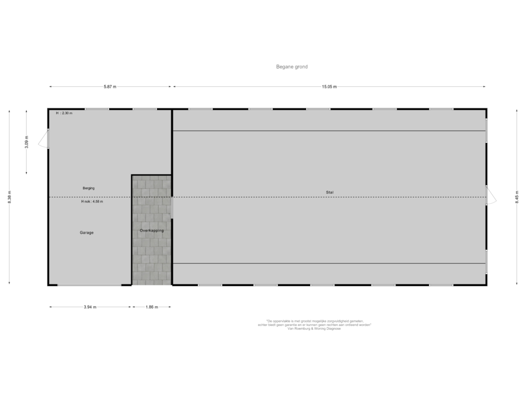 View floorplan of Stal 1 of Buntwal 9-B