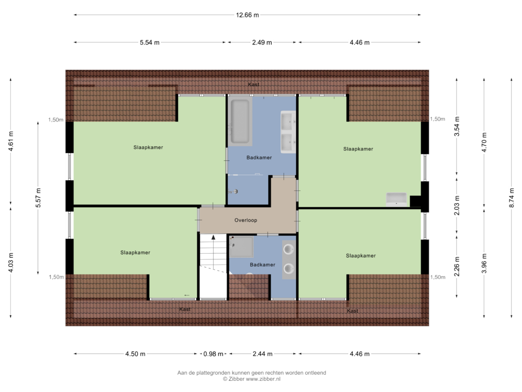 Bekijk plattegrond van Eerste Verdieping van Patersweg 13