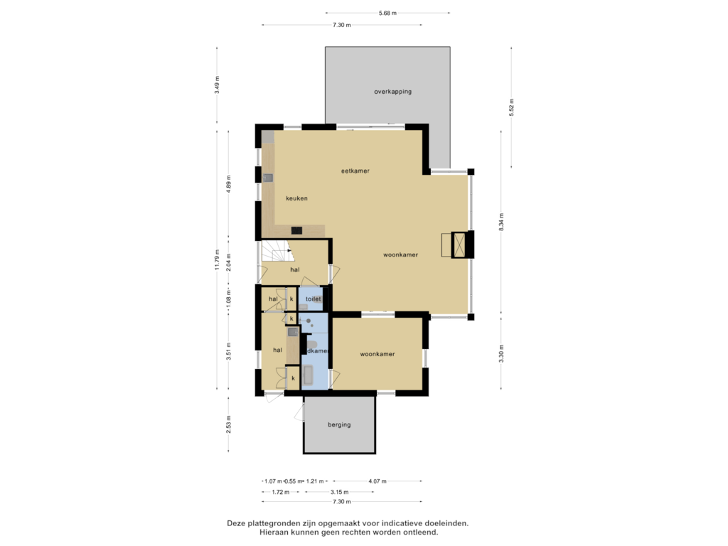 Bekijk plattegrond van Begane grond van Djerreblom 19