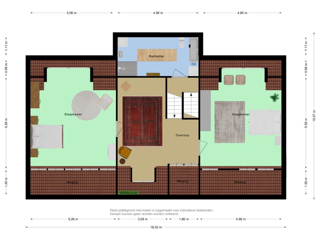 Bekijk plattegrond van Second floor van St. Pieterstraat 5