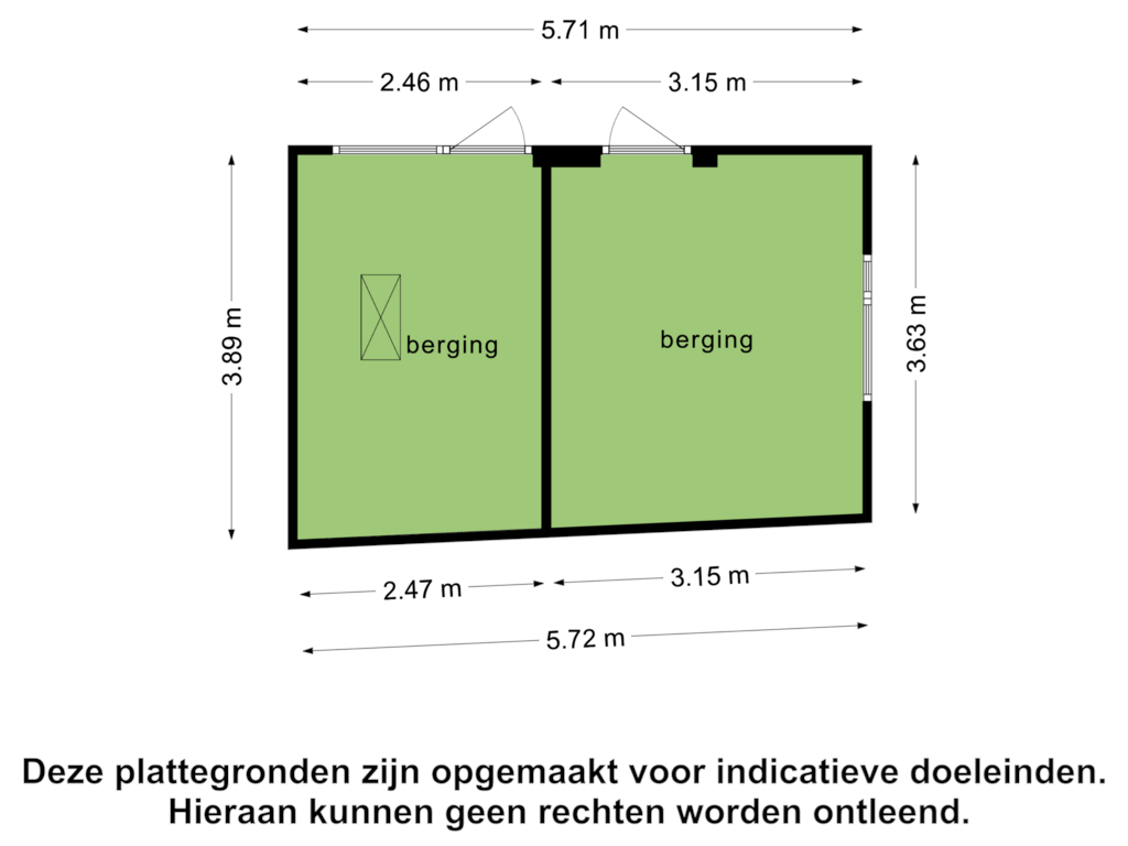 View floorplan of Berging of Garnalenweg 1