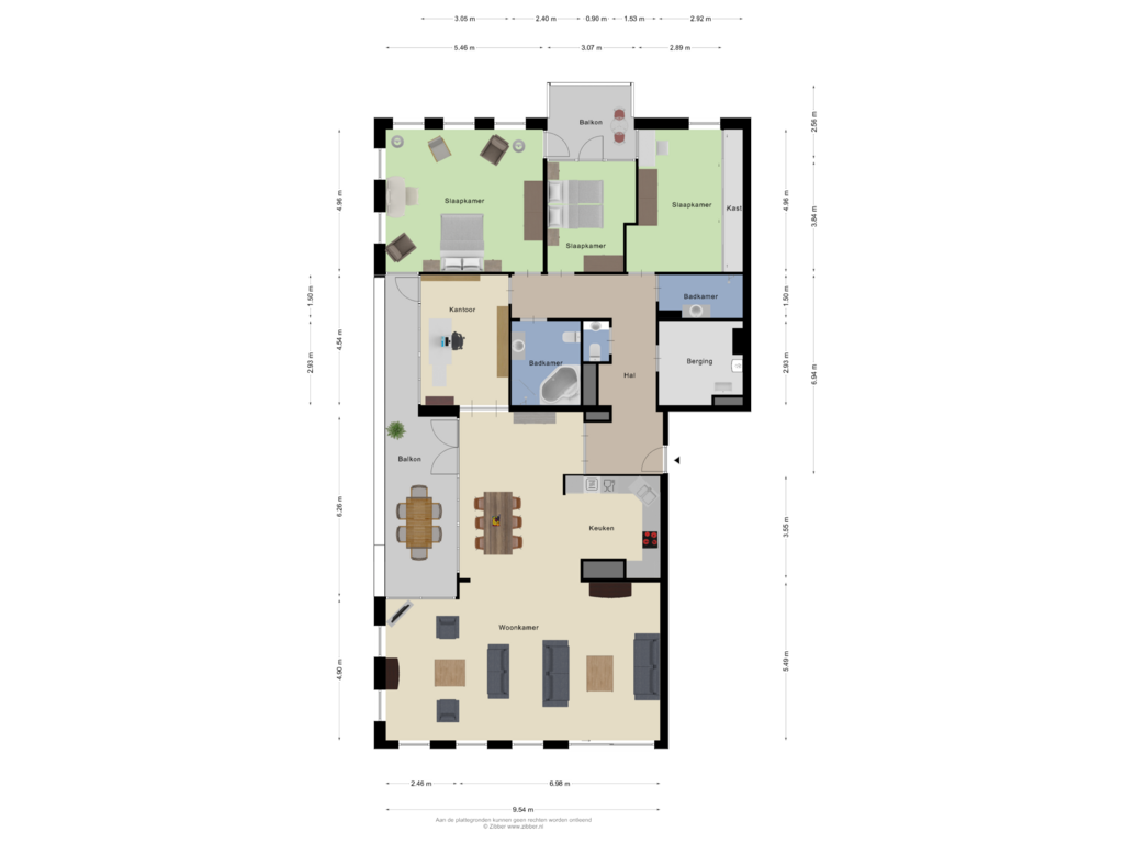 Bekijk plattegrond van Appartement - Tuin van Rhenendael 22