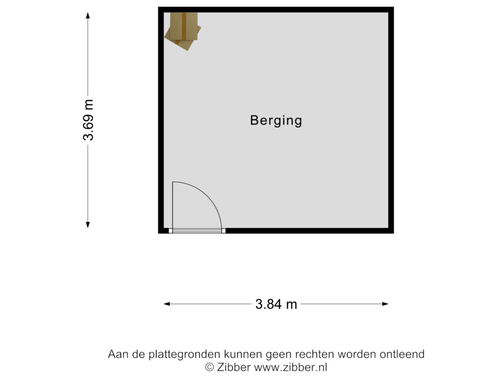 Bekijk plattegrond van Berging van Rhenendael 22