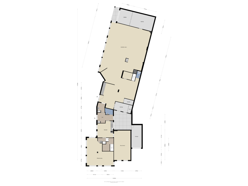 View floorplan of Begane Grond of Dorpsstraat 113