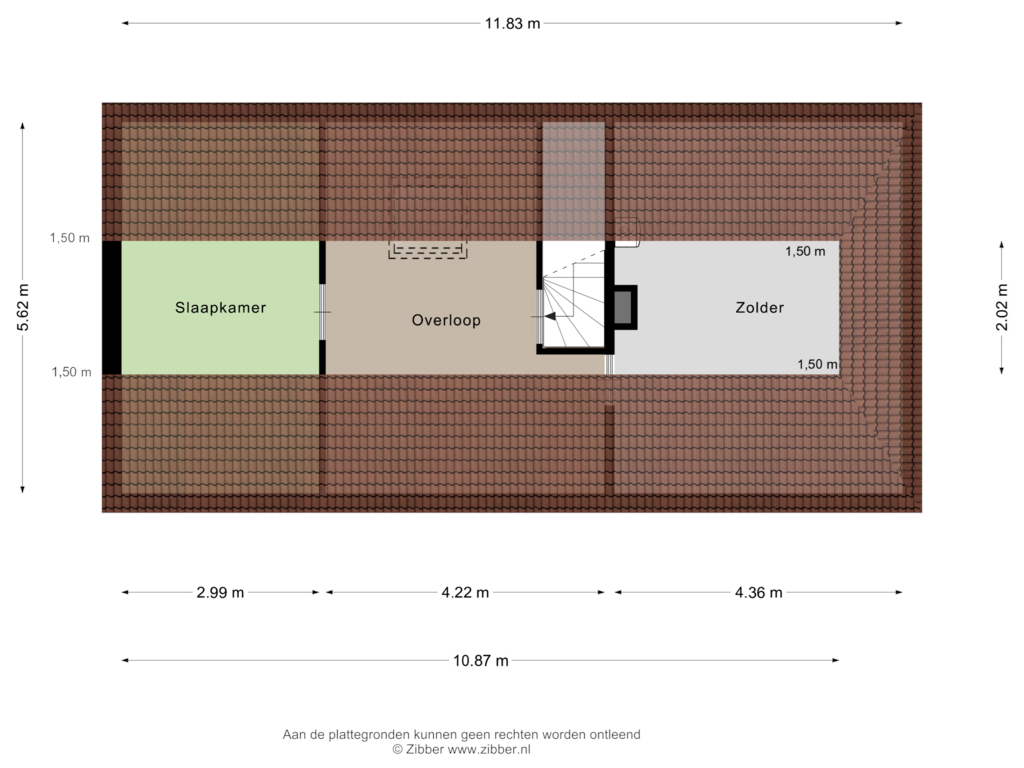 View floorplan of Tweede Verdieping of Dorpsstraat 113