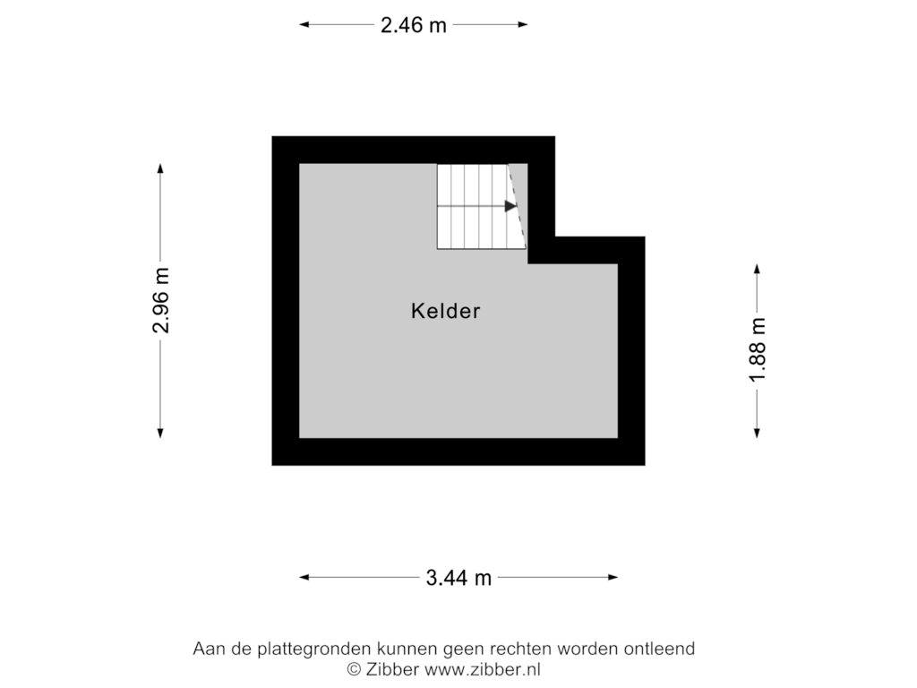 View floorplan of Kelder of Dorpsstraat 113