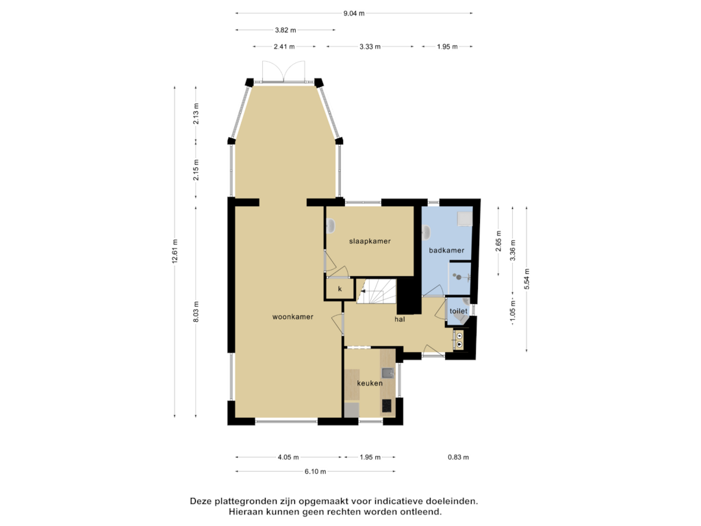 Bekijk plattegrond van Begane grond van Vennewatersweg 14