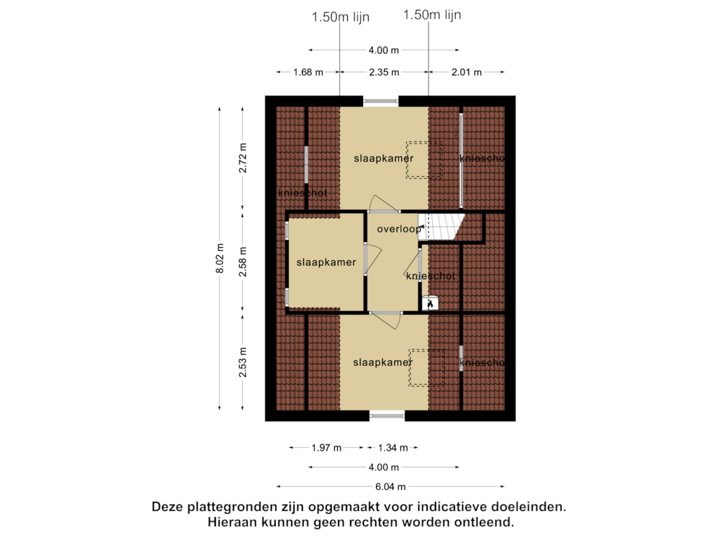 Bekijk plattegrond van 1e verdieping van Vennewatersweg 14