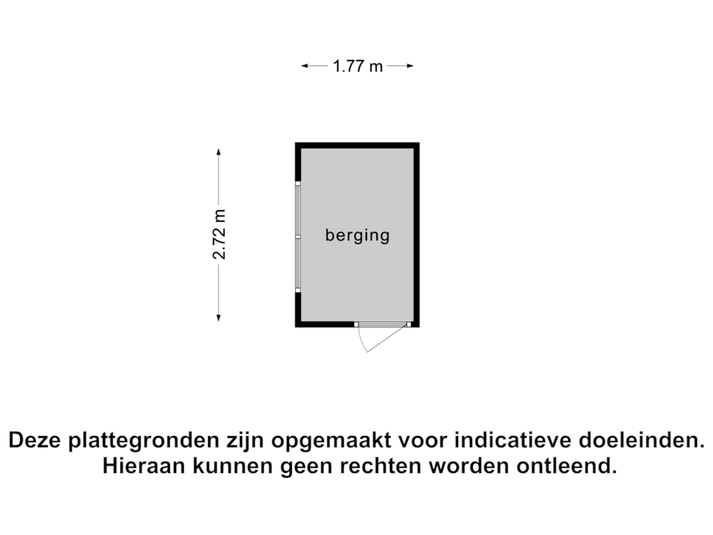 Bekijk plattegrond van Berging 1 van Vennewatersweg 14