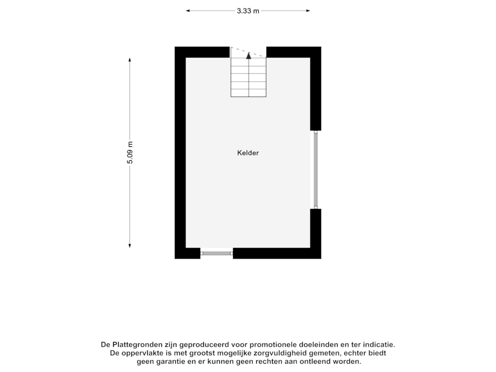 Bekijk plattegrond van Kelder van Schoolstraat 22