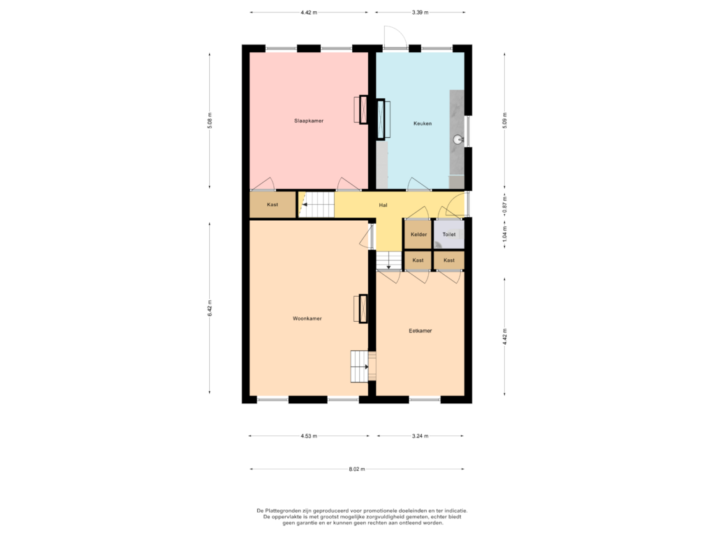 Bekijk plattegrond van Woonlaag 1 van Schoolstraat 22