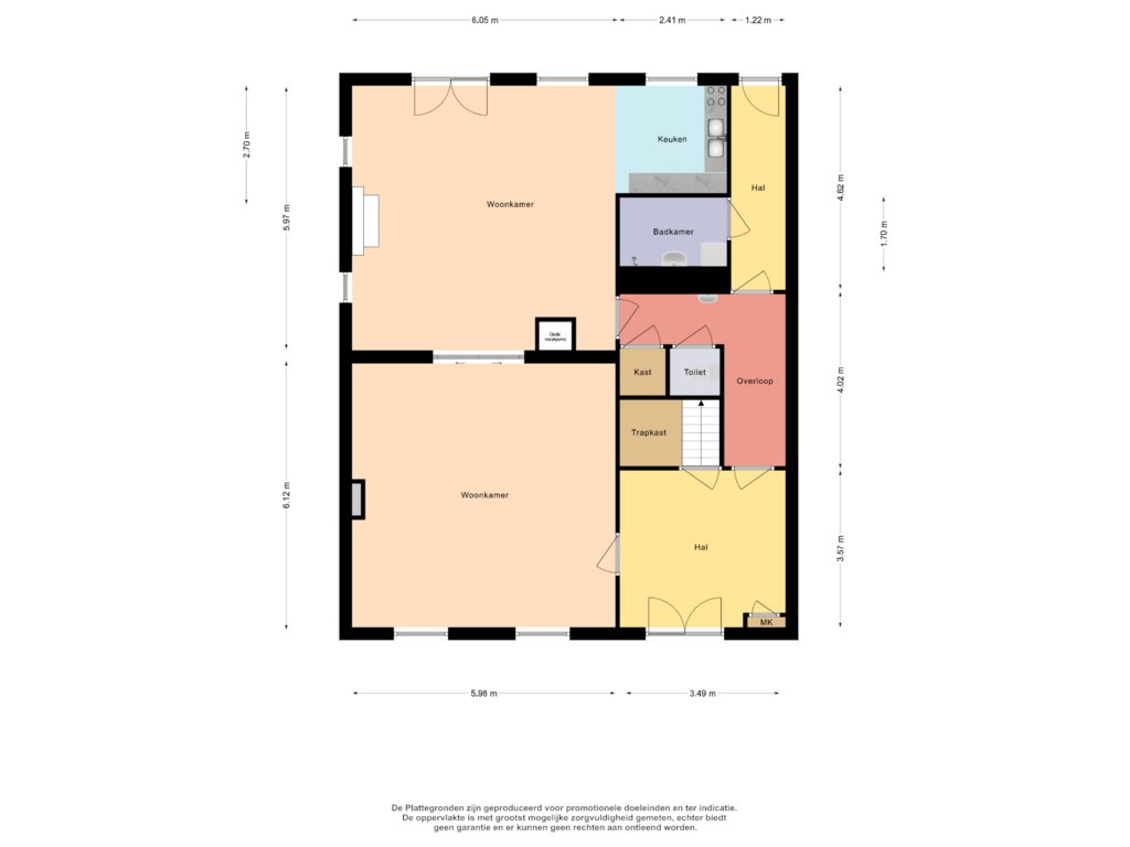 Bekijk plattegrond van First floor van Schoolstraat 24