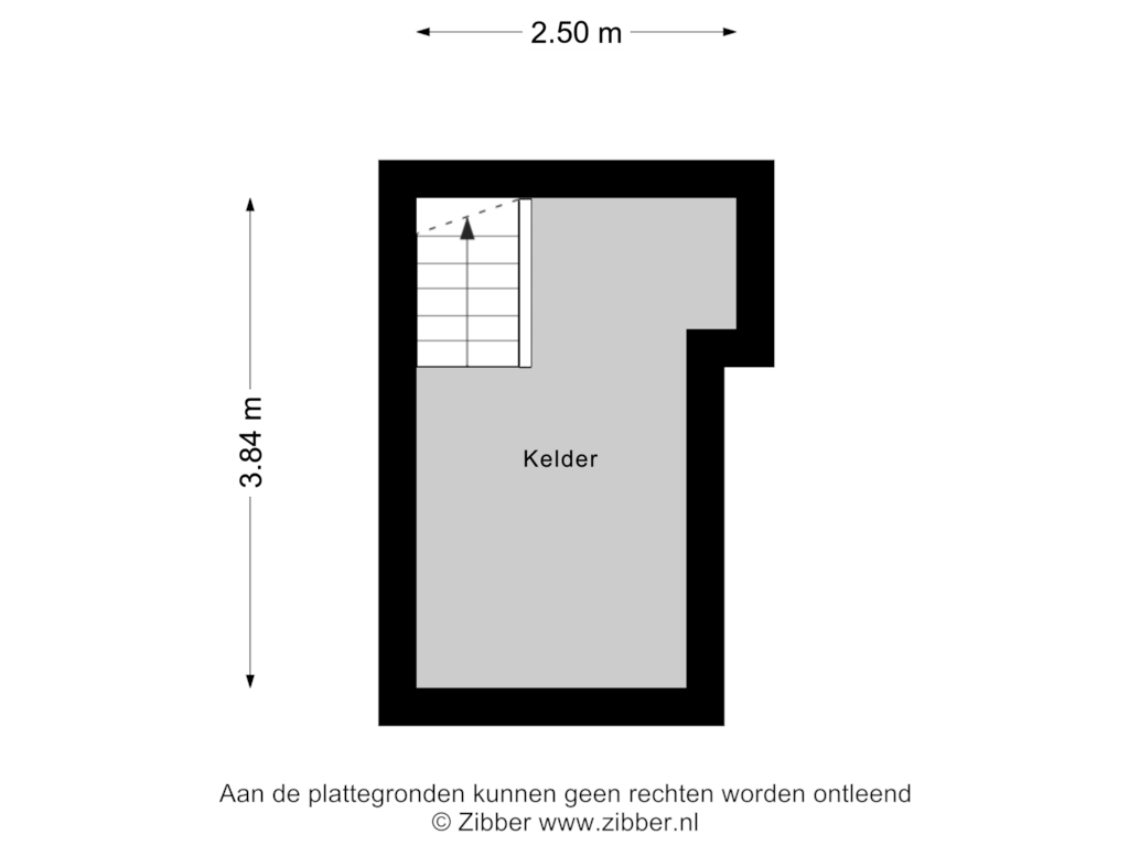 Bekijk plattegrond van Kelder van Wedderweg 36