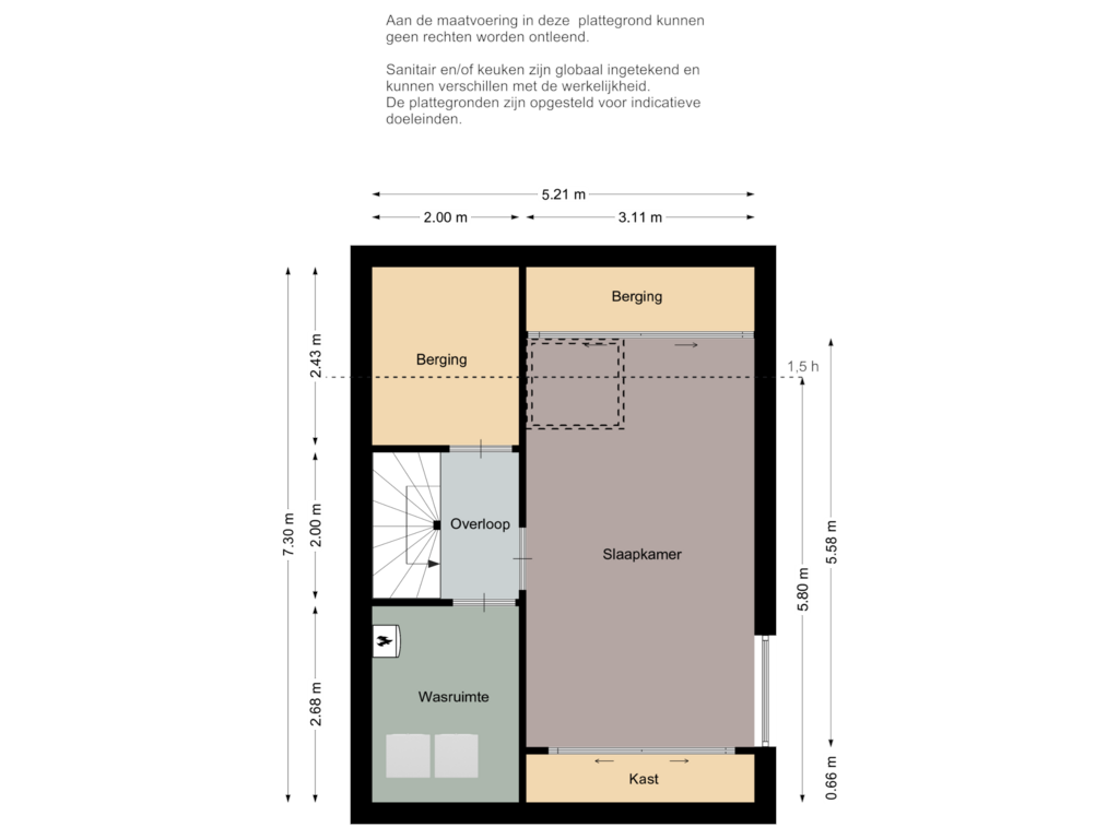 Bekijk plattegrond van Tweede verdieping van Lijsterbes 10