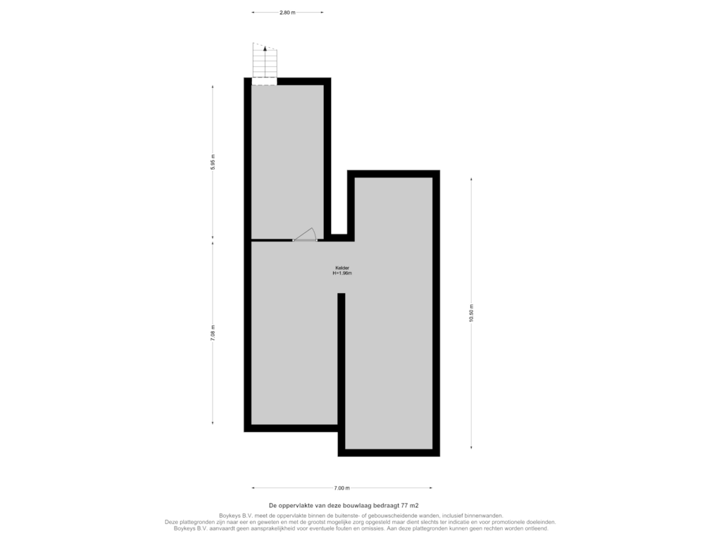 Bekijk plattegrond van Kelder van Noordhaven 46-48