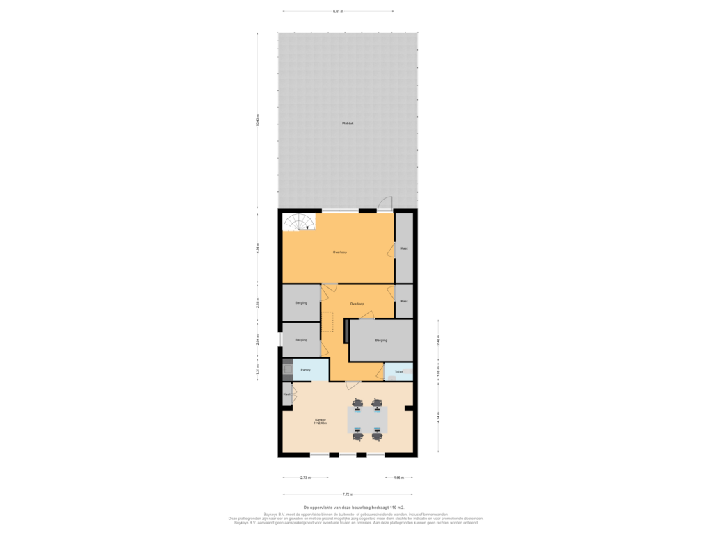 Bekijk plattegrond van 1e Verdieping van Noordhaven 46-48