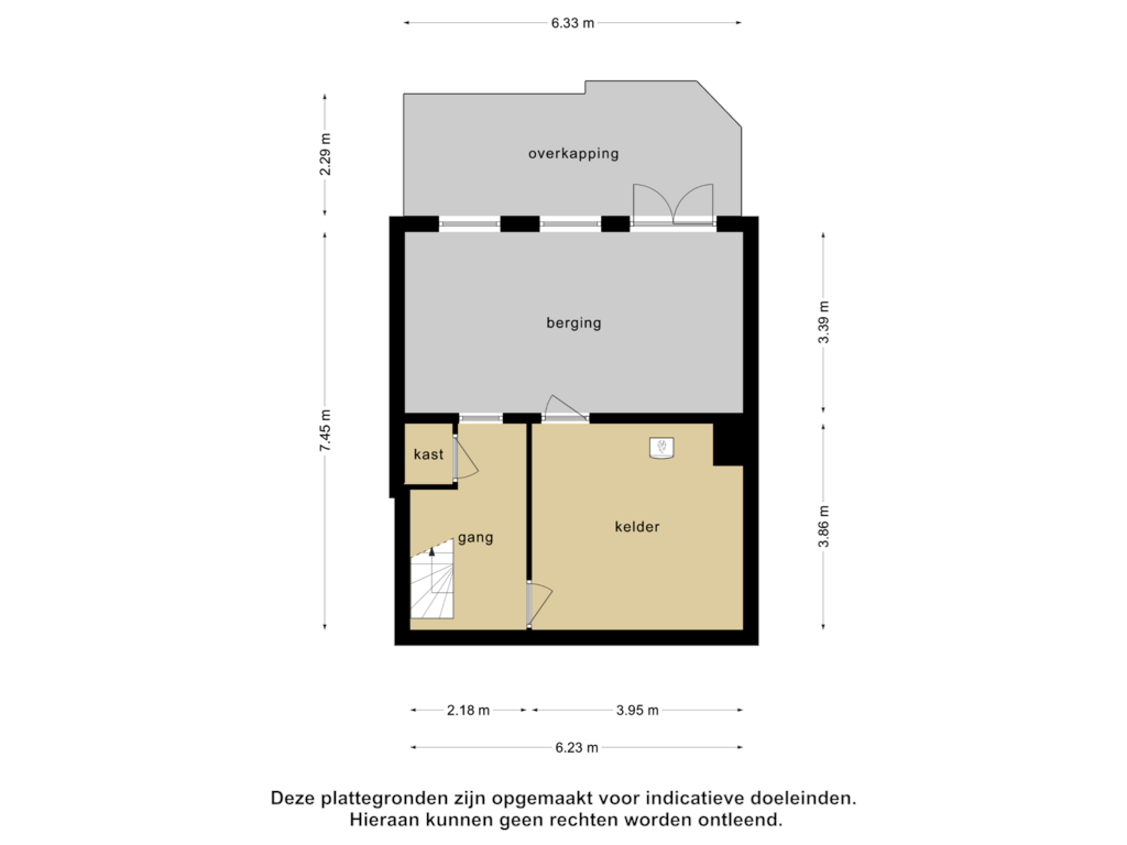 Bekijk plattegrond van Souterrain van Ringdijk 448