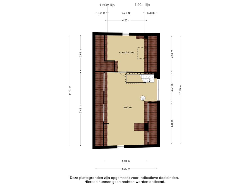 Bekijk plattegrond van 2e verdieping van Ringdijk 448