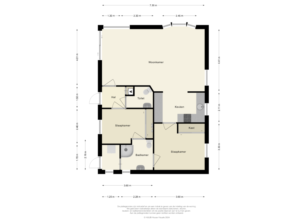 View floorplan of Appartement of Spijkweg 15-- 516