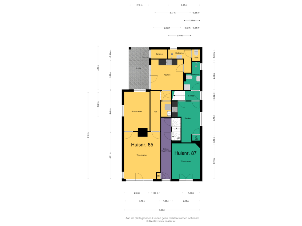 Bekijk plattegrond van Begane grond van Dorpsstraat 85