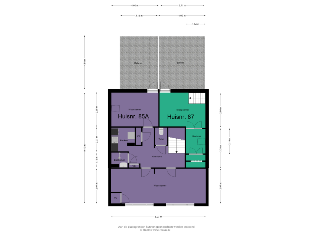 Bekijk plattegrond van Verdieping van Dorpsstraat 85