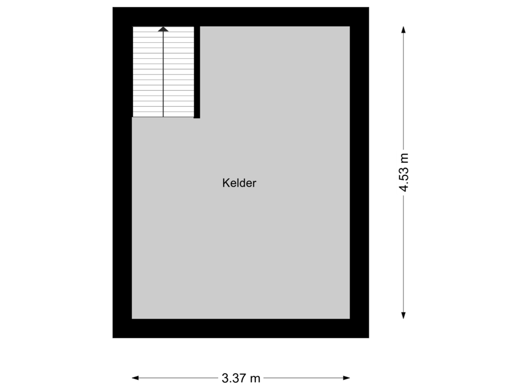 View floorplan of Kelder of Oude Rijksweg 193