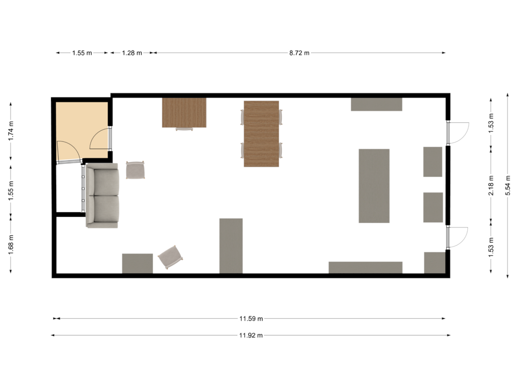 Bekijk plattegrond van First floor van Groenendijk 286