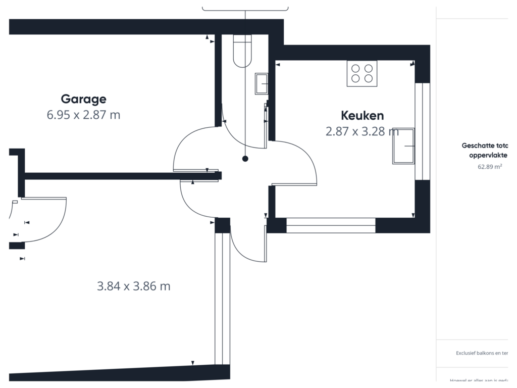 Bekijk plattegrond van Begane grond van Hulsterloostraat 129