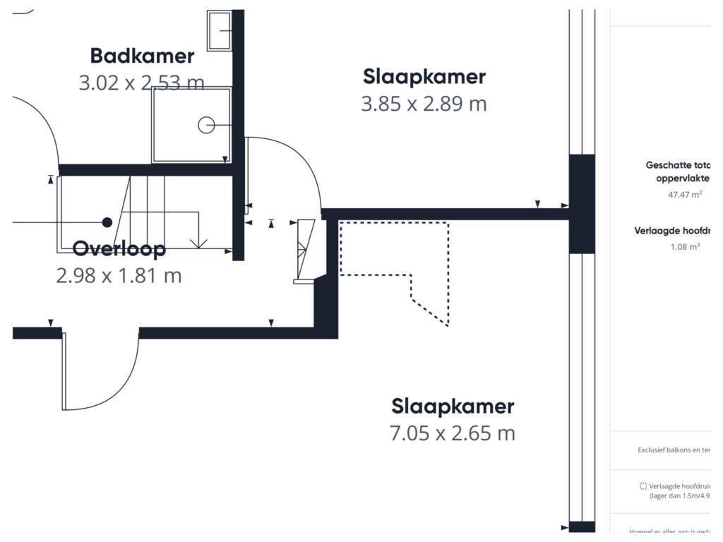 Bekijk plattegrond van 1e Verdieping van Hulsterloostraat 129