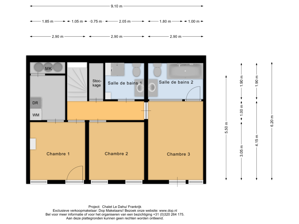 Bekijk plattegrond van Begane grond van Chalet Le Dahu