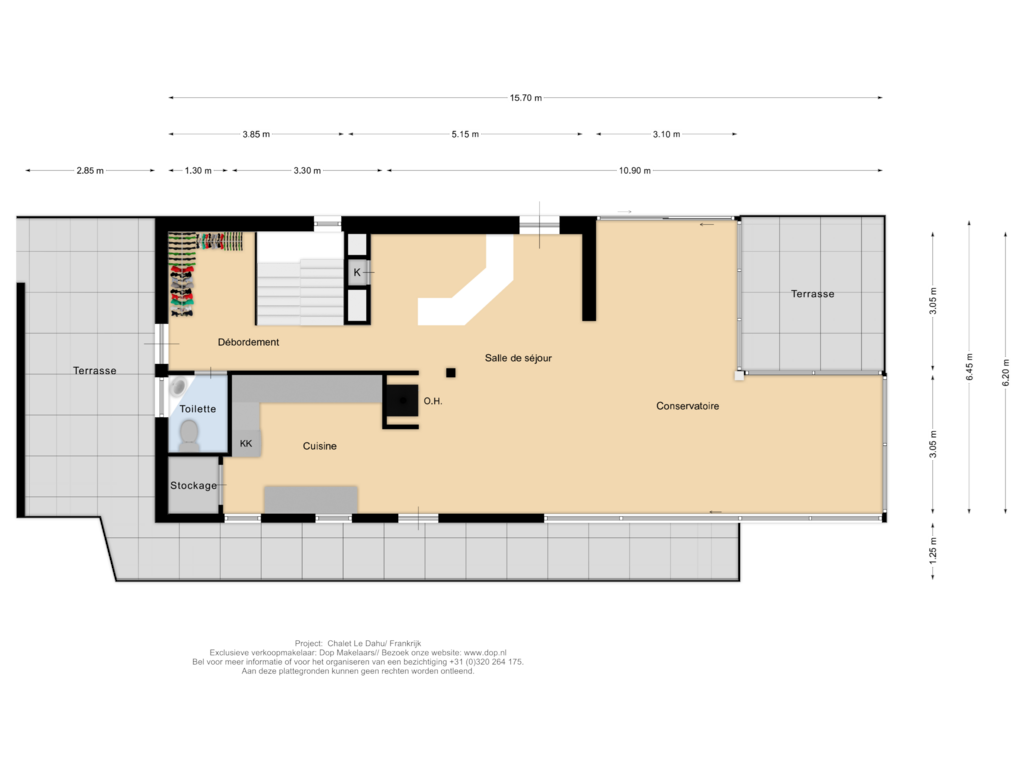 Bekijk plattegrond van 1e verdieping van Chalet Le Dahu