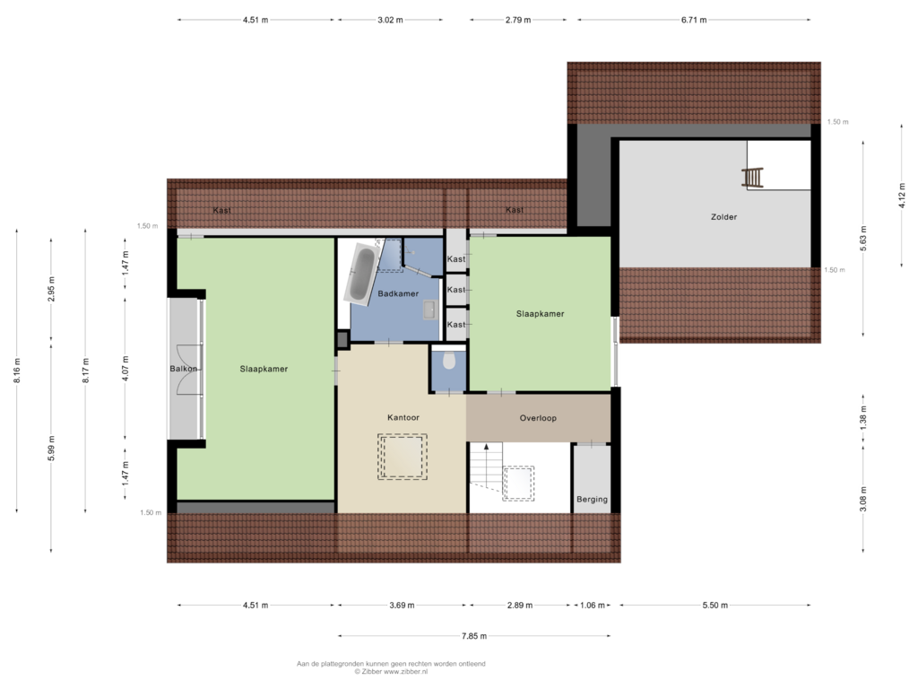 Bekijk plattegrond van Eerste verdieping van Meestoof 35