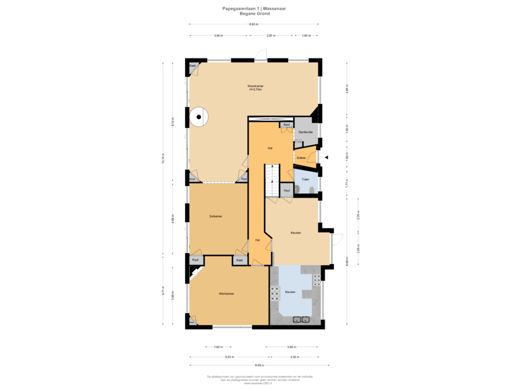 Bekijk plattegrond van Begane Grond van Papegaaienlaan 1