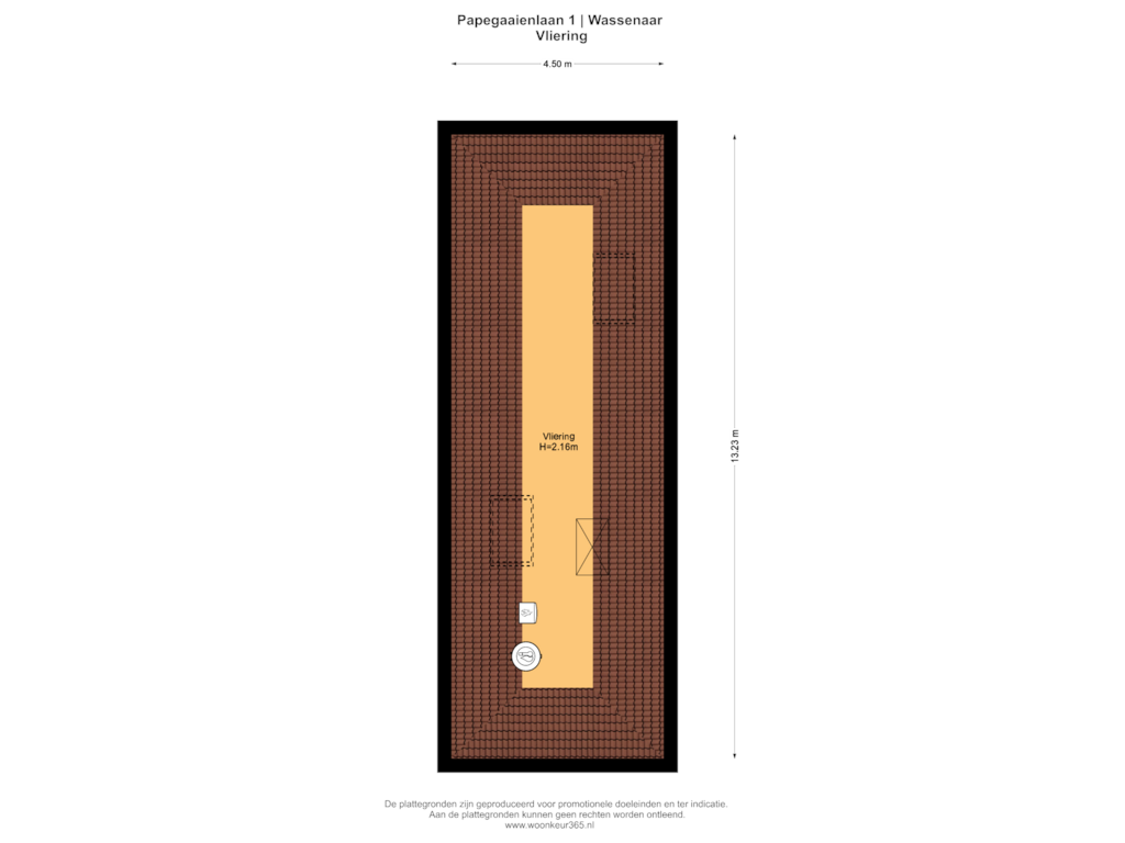 Bekijk plattegrond van Vliering van Papegaaienlaan 1