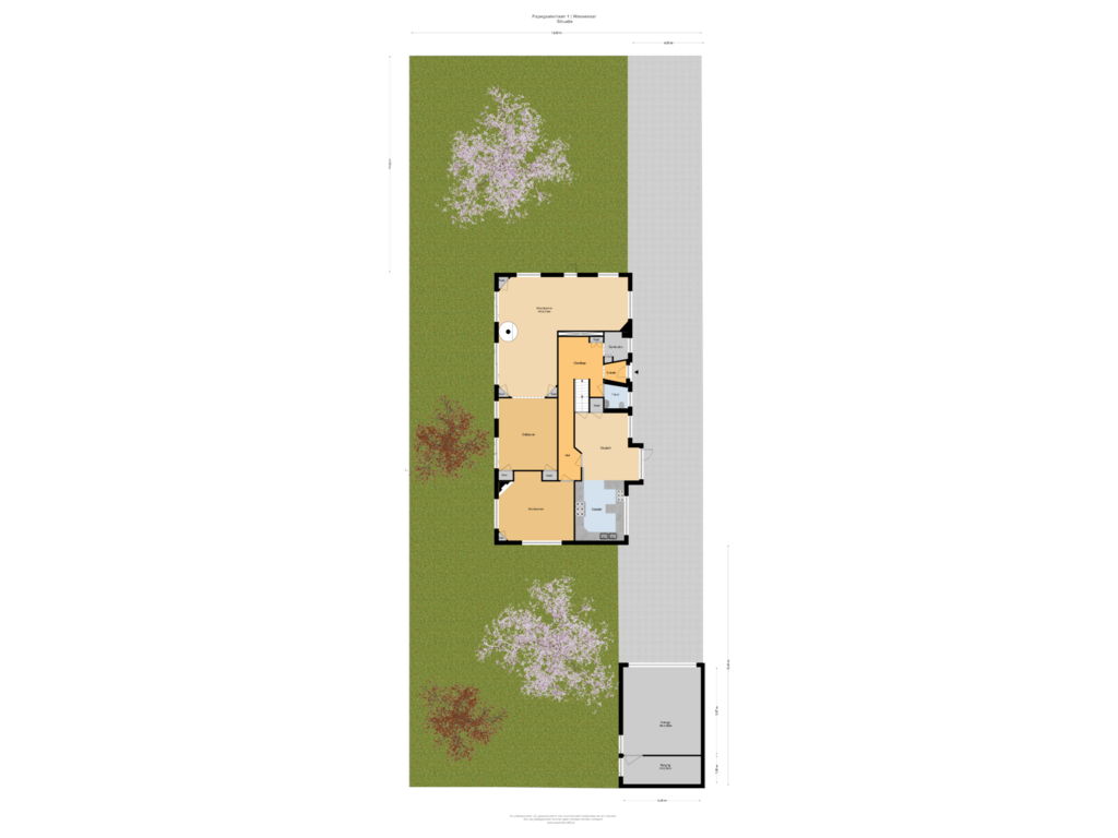 Bekijk plattegrond van Situatie van Papegaaienlaan 1