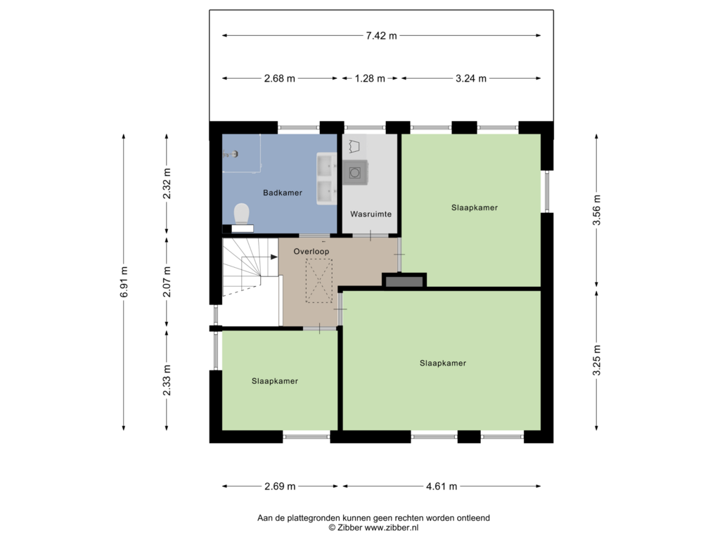 Bekijk plattegrond van Eerste Verdieping van Maire Hofstedelaan 32