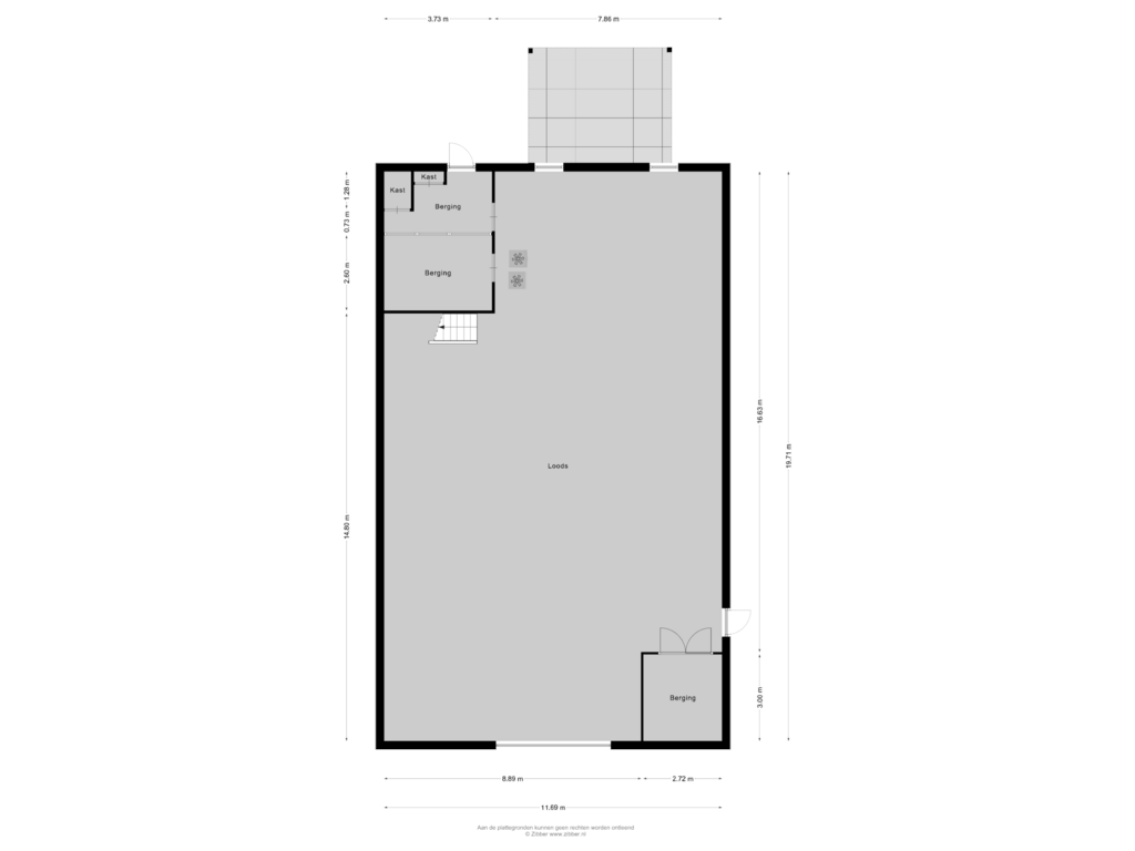 Bekijk plattegrond van Garage van Maasbreeseweg 79