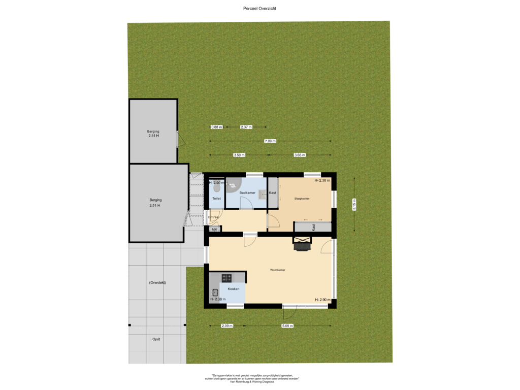 View floorplan of BG Overzicht of Veenwaterweg 3-2