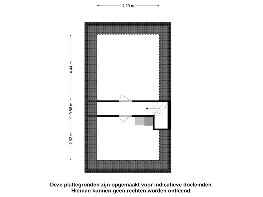 Bekijk plattegrond van 2e verdieping van Zuidstraat 14