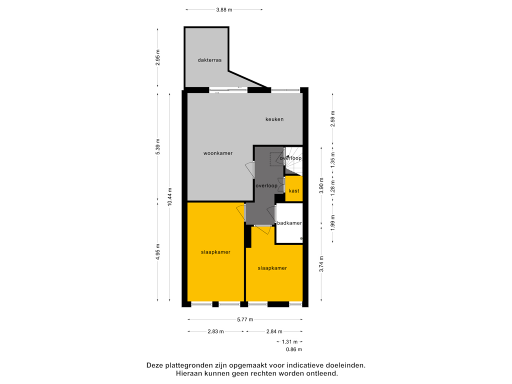 Bekijk plattegrond van 1e verdieping van Van Zeggelenlaan 21