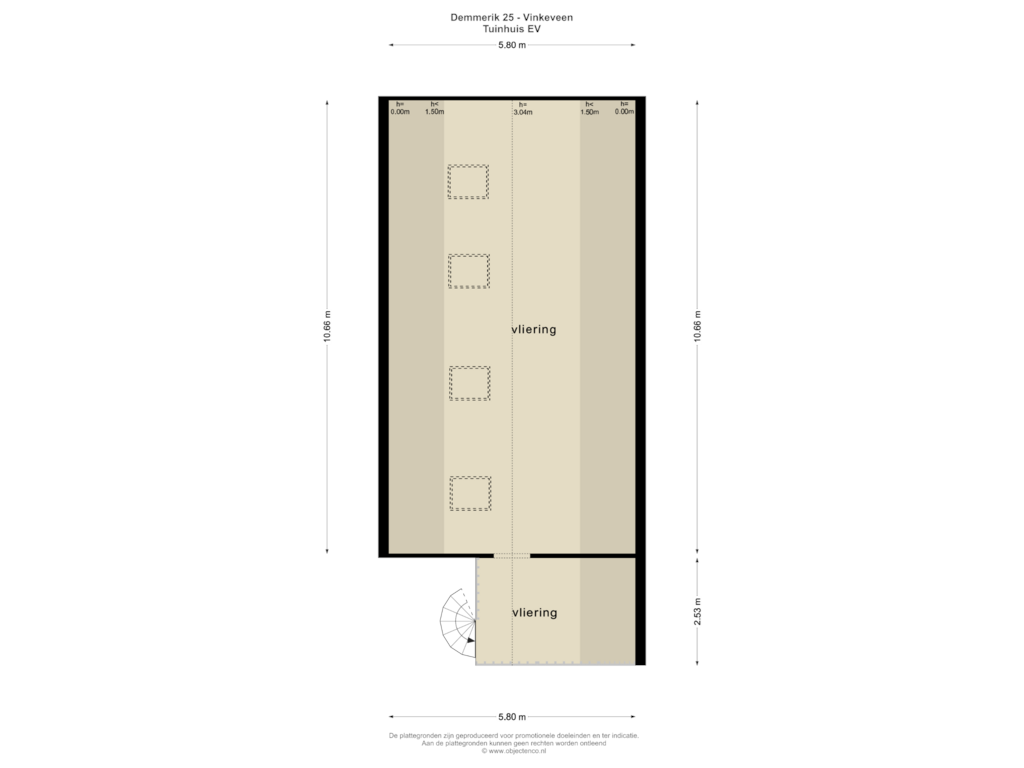 View floorplan of TUINHUIS EV of Demmerik 25