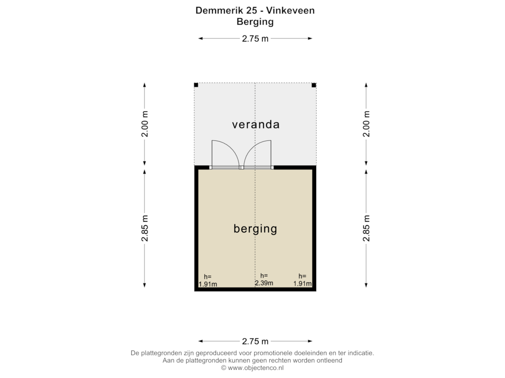 View floorplan of BERGING of Demmerik 25