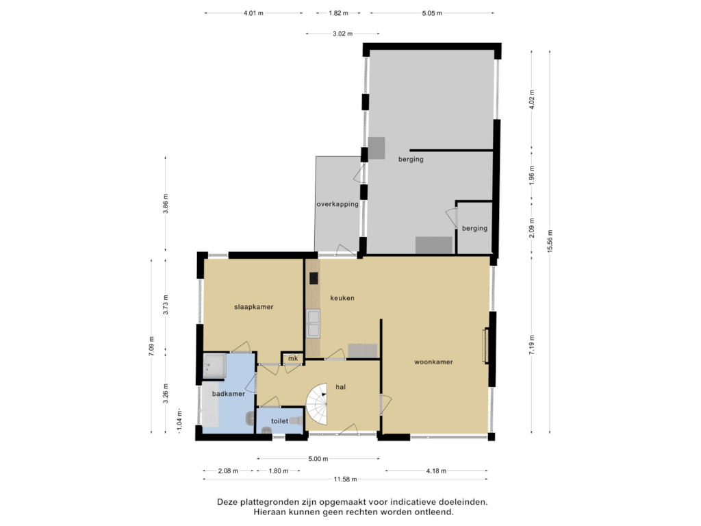 Bekijk plattegrond van Begane grond van Reuzenhoeksedijk 7