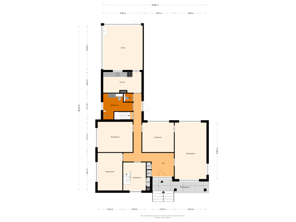 Bekijk plattegrond van Begane grond van Gestraatje 22